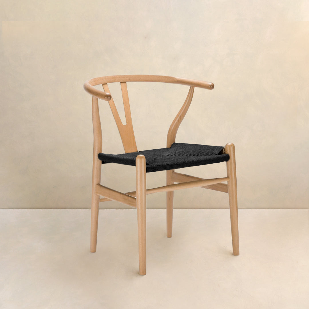 SILLA ANNA NATURAL / NEGRO