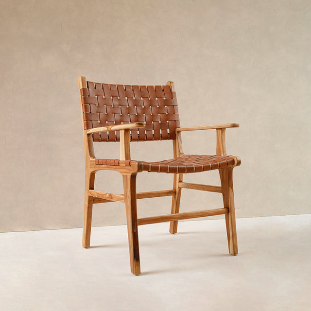 SILLA BONNET PIEL CON BRAZO