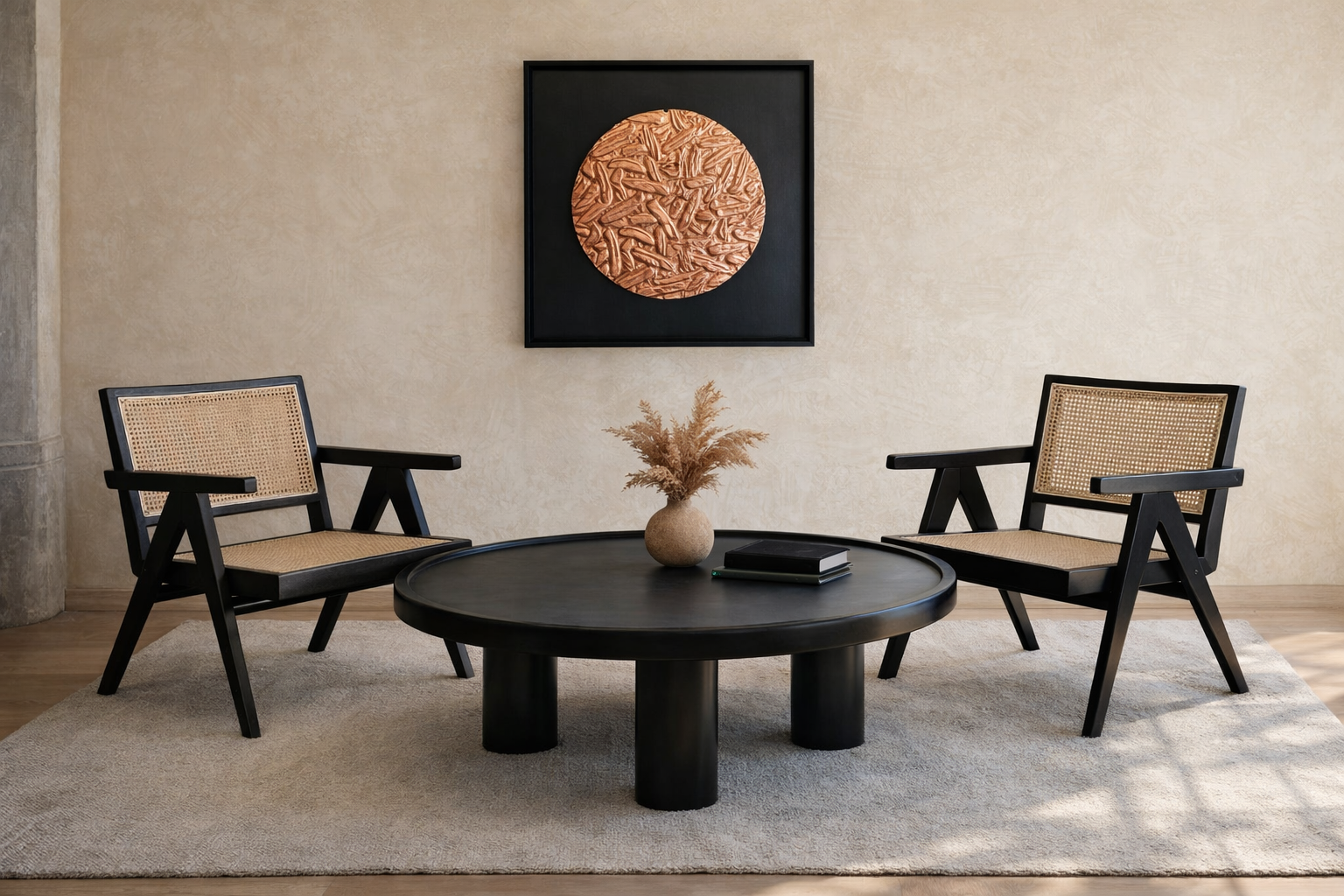 SILLA MIA - https://casabelart.mx/products/silla-mara-armchair-2?variant=50394736984368
MESA DE CENTRO AXCABA 03- https://casabelart.mx/products/mesa-axkaba-03?variant=50569086665008