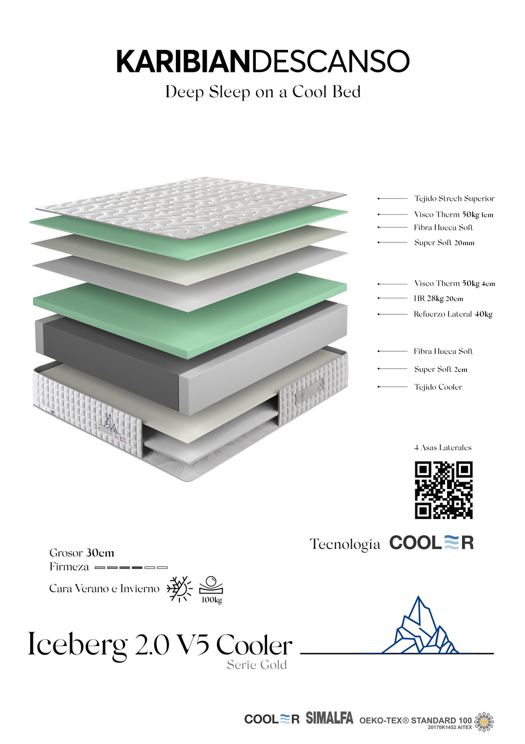 Colchón ICEBERG 2.0 Cooler