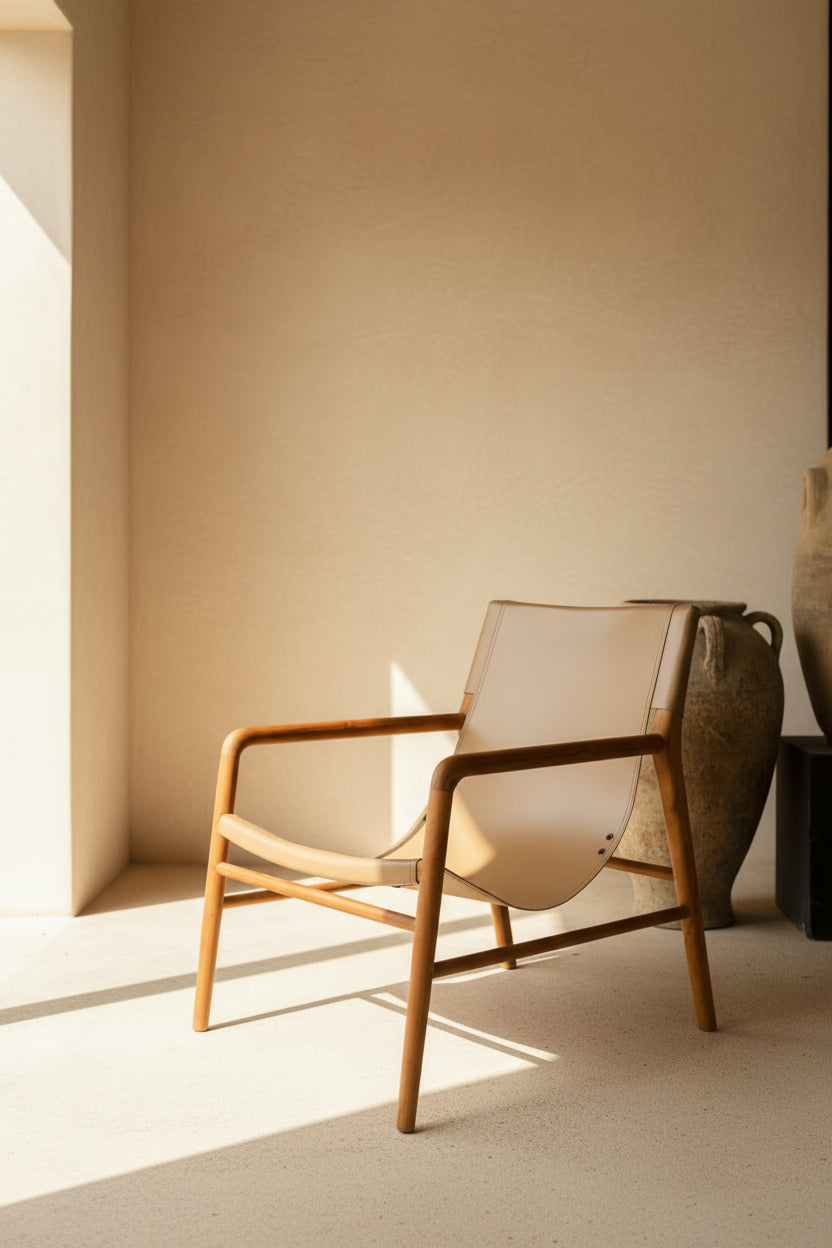 COLON SLING LEATHER ARMCHAIR