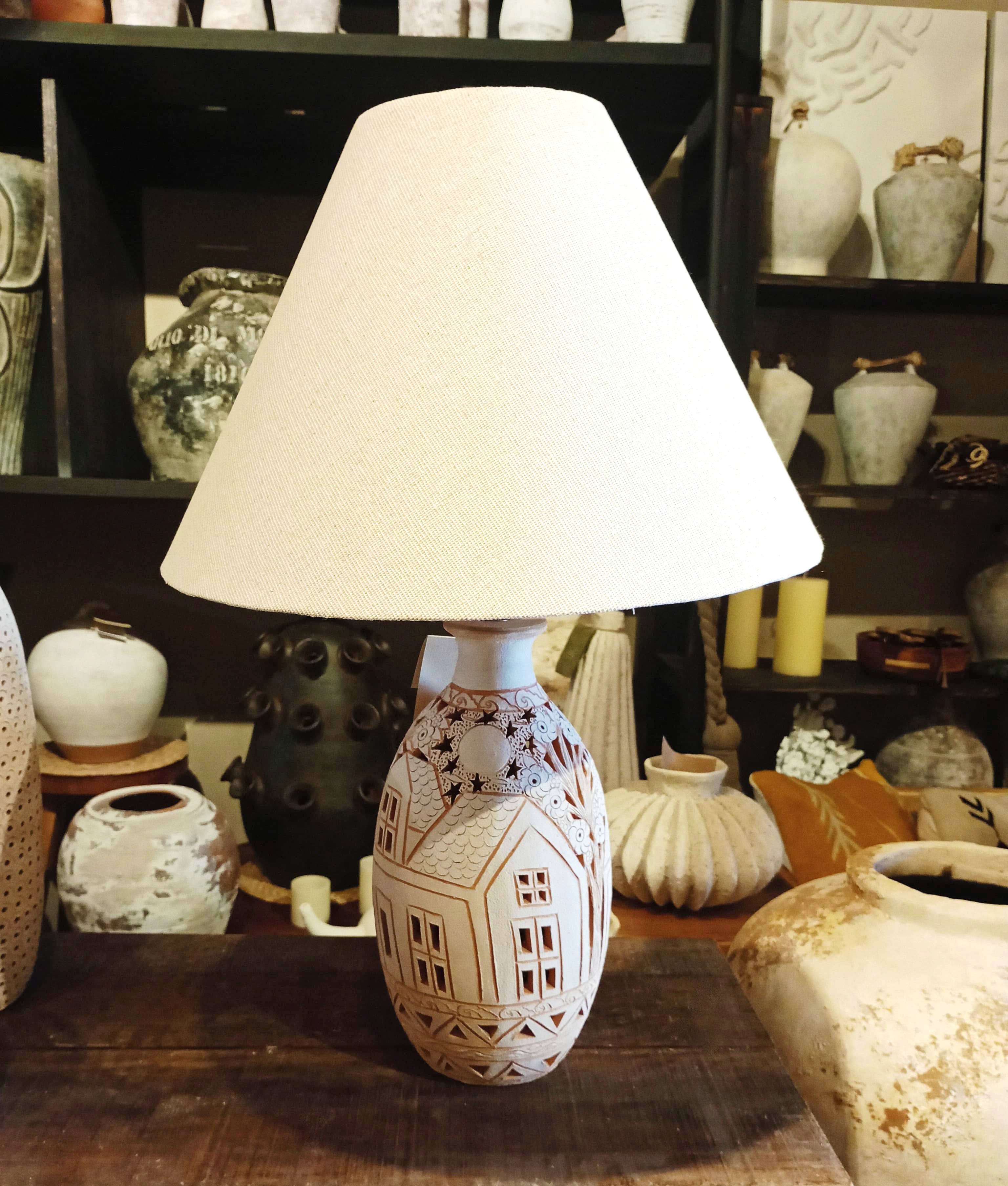 Lampara Buro Casitas 55x20 Nicolasa