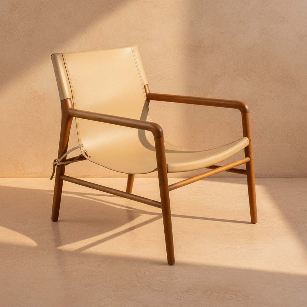 COLON SLING LEATHER ARMCHAIR