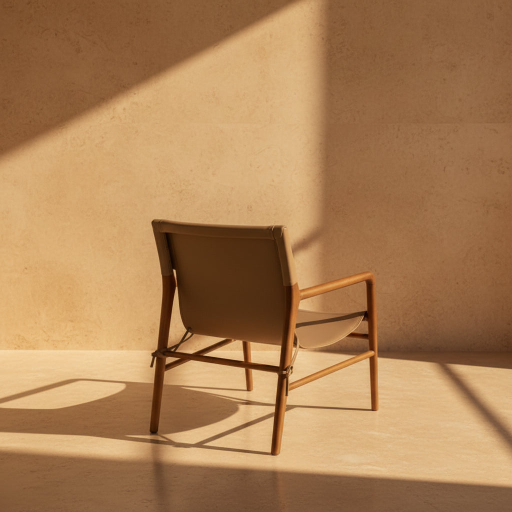COLON SLING LEATHER ARMCHAIR