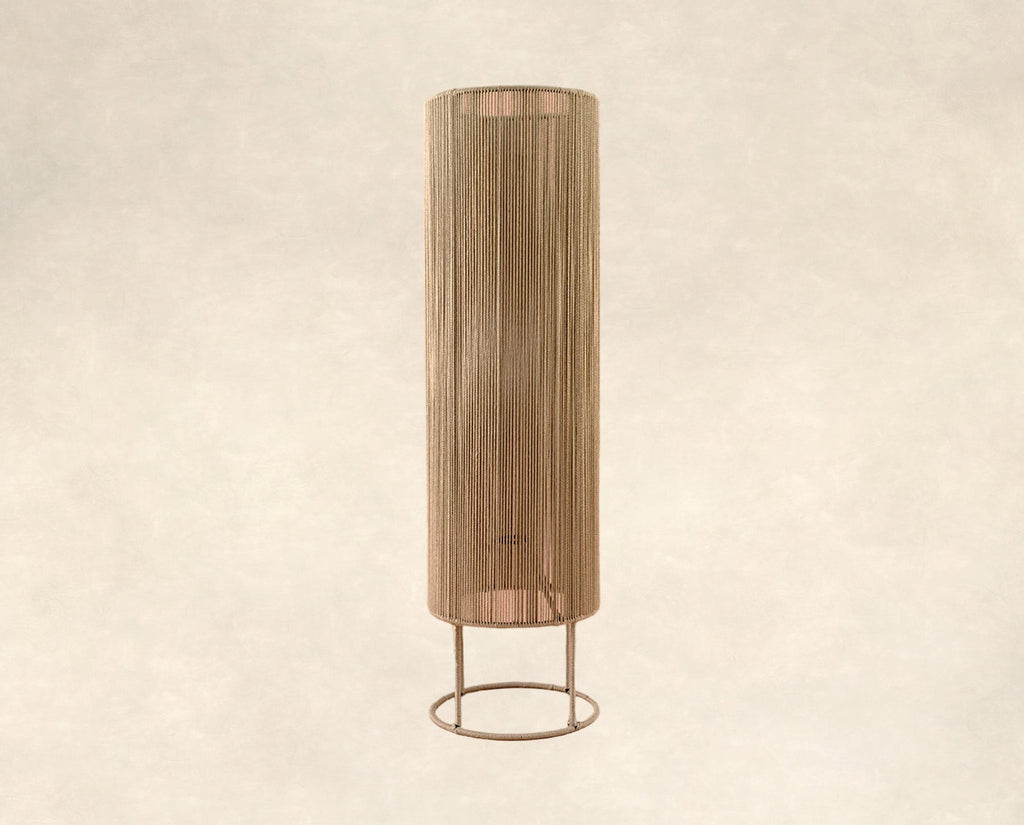 LÁMPARA DE PISO MACRAME TAU